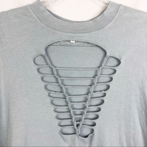 TRULY MADLY DEEPLY | Super Oversized Cutout Muscle Tee Sleeveless Women’s XS - Picture 3 of 6